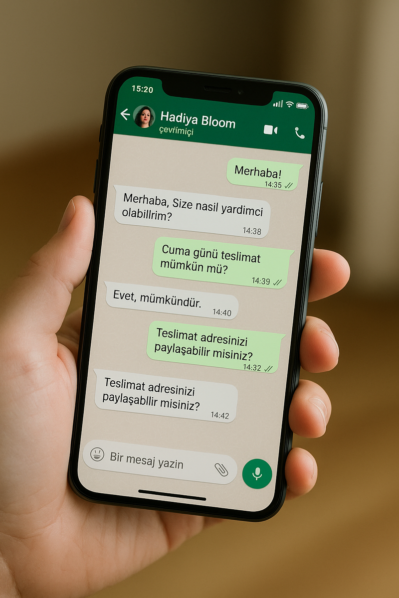 WhatsApp üzerinden bize ulaşın
